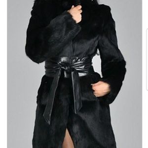 SOLD....Faux fur coat